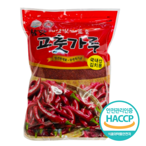 참맛 100% 국내산 햇 고추가루 보통맛 김치용, 1개, 1kg