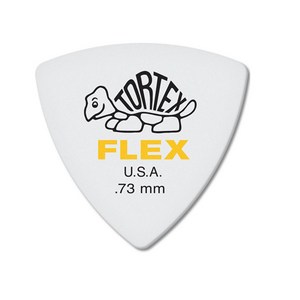 던롭 TORTEX 톨텍스 플렉스 트라이앵글 기타피크 456R, 0.73mm (1개), 1개