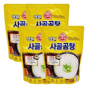 오뚜기옛날 사골곰탕 국물, 500g, 4개