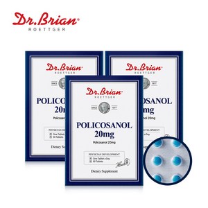 [3통] 닥터브라이언 사탕수수 폴리코사놀 20mg 90타블렛, 90정, 3개