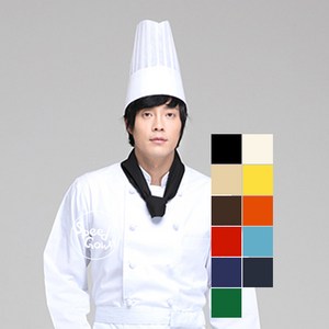 목스카프-11color / 넥타이 공단 목스카프 타이 보타이, 적색, 1개