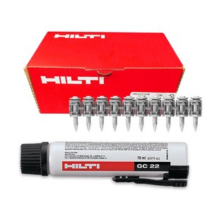 힐티 HILTI GX120용 GX3용 가스캔 GC22 GC42 + 가스핀 X-C G3 MX 20mm 27mm(1200발), [선택3] GC22+가스핀 X-C 20mm(1200발), 1개