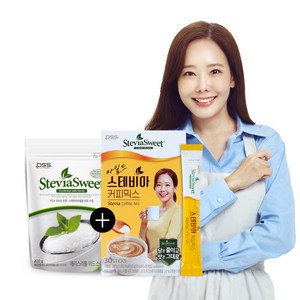 스테비아 스위트 파우치 200g x 5개+마일드 스테비아 커피믹스 30T, 5개