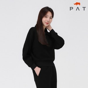 [PAT 여성] 트리코트본딩 반집업 스웨터_1I85491