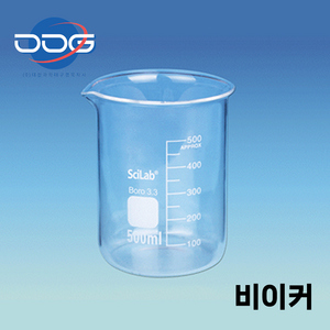 국산 국내산 다용도 눈금 유리 비커 비이커, 1개, 50ml