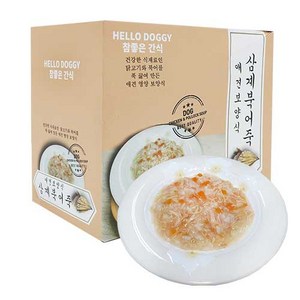 참좋은간식 애견보양식 삼계북어죽, 혼합맛(삼계/북어), 80g, 10개