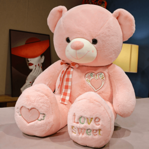 곰돌이인형 사랑 고급 대형 쿠션 러블리 큰 곰인형 여친 선물, 핑크하트X키링, 100CM소형