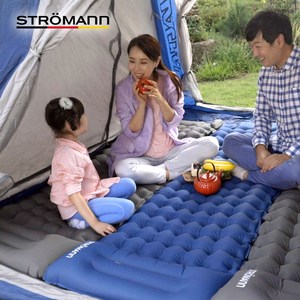 스토로만 엠보싱 에어매트 모음전!! 내장형무선충전 쿨링매트 캠핑에어매트 차박매트 피크닉매트 무선충전매트 에어펌프내장형 독점정식정품 캠핑 차박 텐트 에어매트리스, 네이비, 전자동형