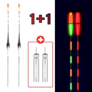 1+1 수광 왕방울 스마트전자찌 수묵찌 민물 내림 올림 저부력 고부력 배터리포함 SK12 999피싱, 2개, SK1209호(55cm-3.7g)