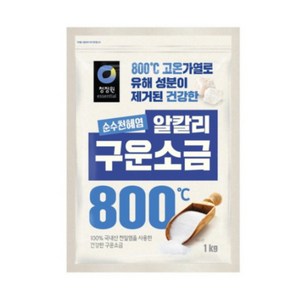 데일즈기획 청정원 알칼리 구운소금, 1kg, 4개