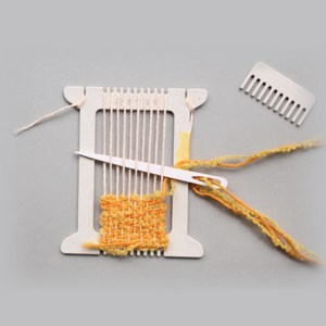 가와구찌 미니 직조기 손뜨개 diy 집콕 니팅머신 태교 취미 뜨개질 공예 키트, 핑크, 퍼플, 1개
