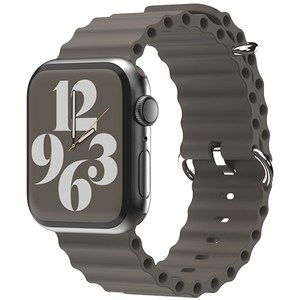 신지모루 스마트워치 오션 밴드 스트랩, 브라운그레이