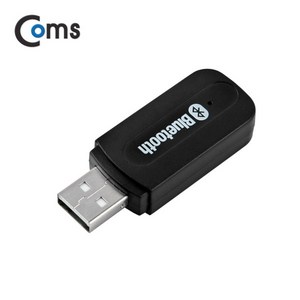 컴스 블루투스 무선 USB 오디오 동글이 동글 차량 AUX 연결 스피커 PC 노트북 MP3, IT435, 혼합색상