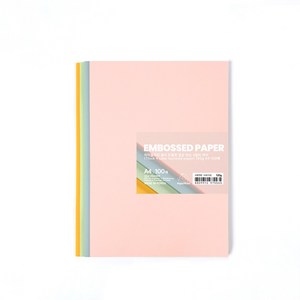 PapePhant 하이퀄리티 용지 도톰한 질감 있는 4컬러 색지(Thick 4 colo textued pape), 120g A4 100매