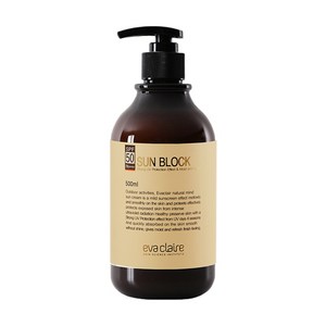 evaclaire 선크림 스포츠 선블럭 골프장 호텔 골프전용 대용량 SPF50+, 1개, 500ml