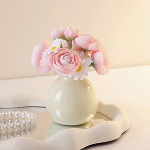 헤스티유 테이블 인테리어용 미니 조화 화병 세트 생화같은 조화 세트, 1세트, 05번