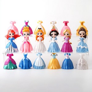 캐보트 왕눈이 공주 클립인형 24종, 다양한 색상, 8.5cm