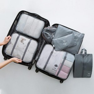 캐리어 정리백 여행용 파우치 세트 방수 트래블 의류 멀티 디럭스 7종 세트