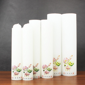 국내생산 침향 양초 1호 밀대 돈타레 원기둥, 원기둥 - 1박스(20개)