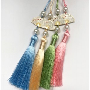 한복 악세사리 고급 부채 노리개 진주 태슬 혼주 한복 복주머니 장식