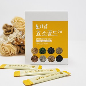 오기남 효소골드 2.0 소화 곡물 발효 효소 분말 60포, 180g, 1개