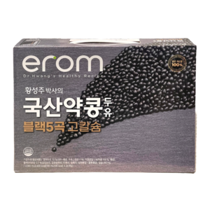 [코스트코]이롬 약콩 두유 블랙5곡 고칼슘 190ml, 24개