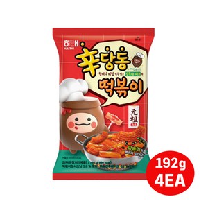 해태제과 신당동떡볶이 과자 192g 4개입/매콤한고추장맛 스낵/큰용량/무배, 4개