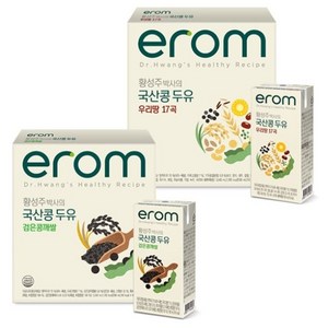 이롬 황성주박사의 국산콩두유 2종 (우리땅17곡/검은콩깨쌀) 총32팩, 2개, 3.04L