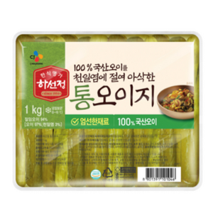 하선정 통오이지 1kg, 1개