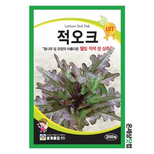 적오크 2000립 / 씨앗 종자 쌈채소 텃밭 상추 샐러드, 22.적오크 2000립, 1개