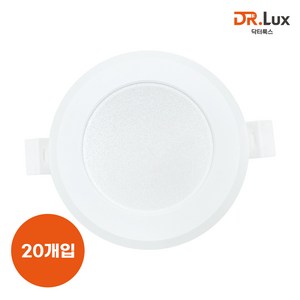 닥터룩스 LED 다운라이트 3인치 6W, 20개, 전구색