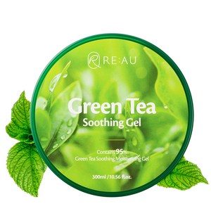 리아유 모이스춰 바디 진정 쿨링 보습 수딩젤 알로에 비타민C 그린티 95% RE:AU Soothing Gel Aloe Vitamin C Green tea, 그린티 Greentea, 1개, 300g