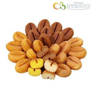 커피 콩빵 커피20개입+플레인20개입+바나나20개입+슈크림20개입 강릉 카페 디저트 어린이 간식 빵, 1세트, 180g