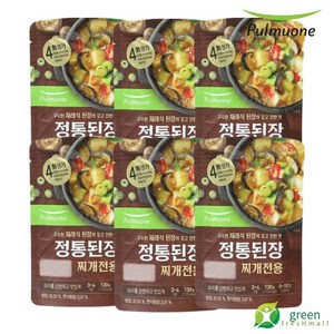 풀무원 정통된장찌개양념 130g (3~4인용), 6개