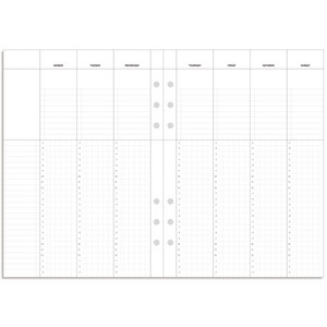 데이스테이션 6공 A5 25절 위클리 플래너 주간계획표, 120g, 시간관리