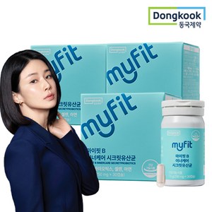 동국제약 마이핏 이보영 질 유래 특허 유산균 50억 6중 기능성 여성유산균, 30정, 3개