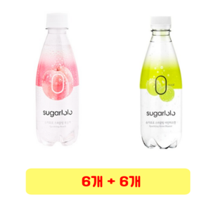 슈가로로 스파클링 복숭아 + 샤인머스캣, 12개, 350ml