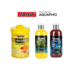 타이요 골드그랜(금어사료) / AQUAPMO 박테리아제 물갈이제(모든 관상어용) 세트상품, 오션프리 프로몬스터 500g, 1개