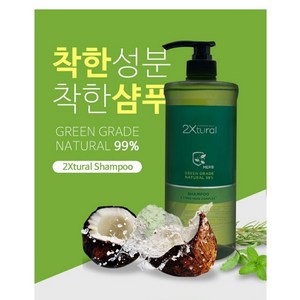 2Xtual Shampoo 투엑스츄럴샴푸1000ml, 1개, 1L