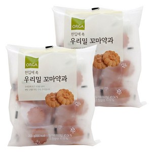 올가홀푸드 한입에 쏙 우리밀 꼬마약과, 200g, 2개