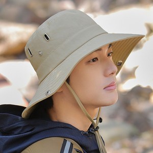 솔레어 남여공용 등산모자 사파리 벙거지, 베이지
