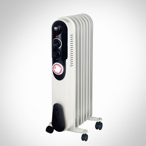 한빛 전기 라디에이터 타이머 가정용 난로 히터 사무실 화장실 욕실 캠핑 난방기 동파방지 온열기, 라디에이터 7핀(3-5평)