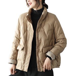 여성 겨울 패딩 경량 숏 루즈핏 오리털 웰론 자켓 Women's down jacket