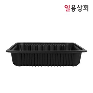 [ILYONG] 실링용기 JH 23195 1500ml 100개 검정, 1개