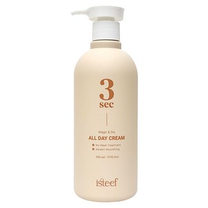 이스티프 대용량 노워시 3sec 올데이크림 씻지않는 헤어팩 헹굼 없는 트리트먼트 530ml+50ml+50ml, 1개