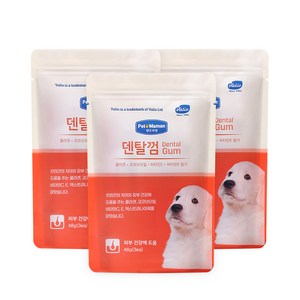 펫또마망 치아건강/치석제거/양치껌/개껌/덴탈츄/간식 덴탈껌 3EA