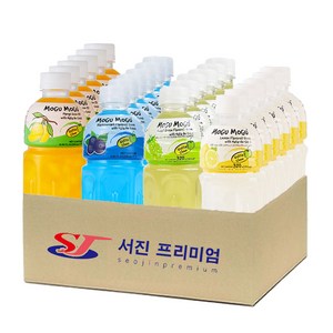 (서진프리미엄) 모구모구 4종혼합(망고6개+블랙커런트6개+샤인머스켓6개+레몬6개) 320mlx24ea, 24개, 320ml