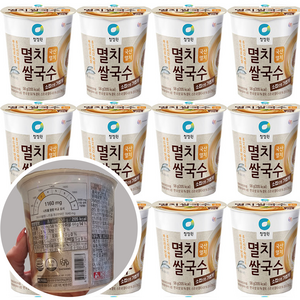 청정원 멸치 쌀국수 소컵, 58g, 6개