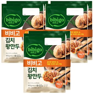 비비고 김치왕만두, 420g, 6개