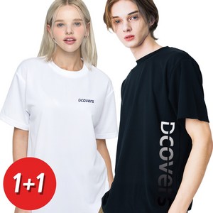 [1+1] 디커버스 2장 DCOVERS 기능성 티셔츠 남자 여성 반팔티